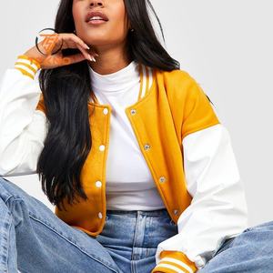 Vestes universitaires pour femmes personnalisées 2025 Vestes universitaires brodées de haute qualité pour jeunes adultes Service OEM personnalisé - Product Image 4