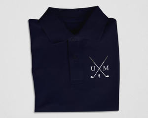 เสื้อโปโลผู้ชายผ้าคอตตอนผสมโพลีเอสเตอร์คุณภาพสูง รับสกรีน ปักโลโก้ OEM แบบเรียบ - Product Image 5