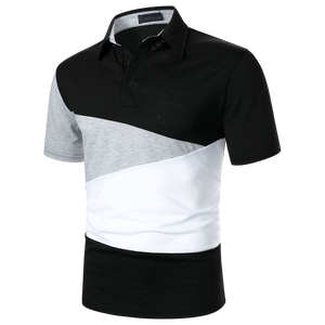 Camisa de Golf Casual para Hombre, Corte Ajustado, Manga Corta, Tela de Lona, Spandex/Algodón, Logotipo Frontal Personalizado, Ropa Deportiva de Verano - Product Image 5