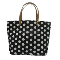 Fourre-tout en toile impression couleur été personnalisé plage pour les femmes à la mode coton 100% organique Gots certificat sac de l'exportation indienne