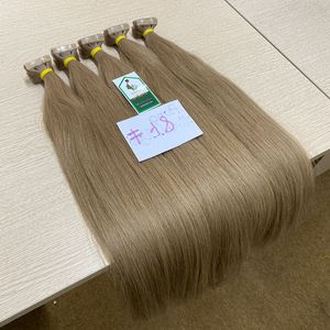 Ruban adhésif dans les extensions vendeur de cheveux humains en gros cuticule aligné russe 100% vierge naturel humain Remy - Product Image 1