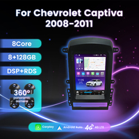 MEKEDE-Reproductor de audio TS para coche, Radio con Android, wifi, 4G, DVR, DSP, TMPS, para Chevrolet Captiva 2008-2011