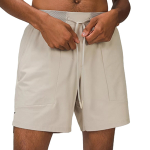 <b>Men's</b> Quick Dry Workout Training <b>Shorts</b> Elastic Waist Woven <b>Zipper</b> <b>Pockets</b> Solid Pattern Mid Waist Athletic <b>Shorts</b> - Product Image 5