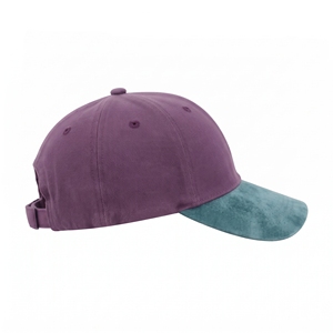 Gorra de béisbol de algodón encerado vintage morado y verde azulado, unisex, de 6 paneles, al por mayor, con logotipo personalizado, alta calidad, OEM, ODM, MOQ bajo, estilo papá - Product Image 4
