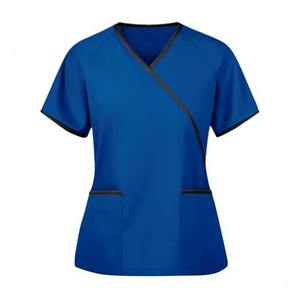 Chaqueta de blusa de hospital médica de alta calidad para mujer, cómoda, duradera, ligera, con bolsillos, de punto, personalizable - Product Image 5