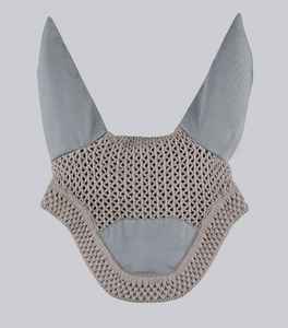 หมวกคลุมหูม้าถักโครเชต์น้ำหนักเบา ระบายอากาศได้ดี ป้องกันแมลงวัน ซักได้ อุปกรณ์ขี่ม้าที่ออกแบบมาเพื่อความสบายและการป้องกันจากแมลงวัน - Product Image 1