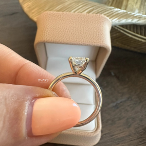 แหวนเพชร CVD สำหรับผู้หญิงสำหรับงานหมั้นแต่งงานเครื่องประดับชั้นดีของขวัญจากนักออกแบบในห้องปฏิบัติการที่สง่างาม - Product Image 4