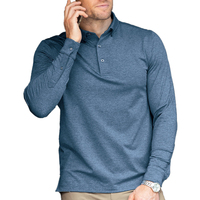 Camisa Formal Personalizable para Hombre, Moderna, Ajustada, de Punto, Viscosa/Poliéster, Transpirable, con Estampado de Lunares, Manga Larga, Cómoda