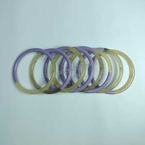 Handmade Women's Stylish Multi-Color Resin Diamond <b>Pearl</b> <b>Bracelet</b> Bangle Trendy Natural Orange Fashion Accessory Anniversaries - Product Image 5