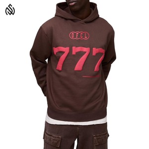 Logotipo personalizado de algodón grueso en blanco impreso peso pesado Puff impreso sudaderas con capucha impresas personalizadas sudaderas con capucha de los hombres - Product Image 1