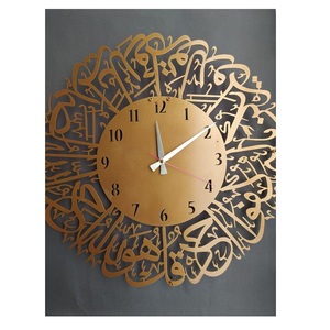 Best Design Metal Wall <b>Clock</b> with Silver Needle and <b>Gold</b> Finished Used for Living Room Wall <b>Clock</b> - Product Image 1