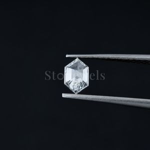 Diamant de laboratoire créé coupe hexagonale DEF VVS VS1 .5CT 1CT 2CT HPHT CVD IGI GIA certifié lâche synthétique cultivé en laboratoire pour la bijouterie Inde - Product Image 1