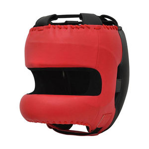Protège-tête de boxe GAF avec conception de sécurité pour l'entraînement hivernal, matériau PU respirant, évents d'air, durable et protecteur - Product Image 1