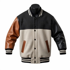 Fabricants de vestes Letterman personnalisées OEM vente en gros veste universitaire brodée en chenille veste d'hiver vintage veste de baseball - Product Image 1