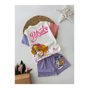 I miei piccoli Paw Ptrl personaggio stampato pantaloncini da ragazza Set-viola - Product Image 3