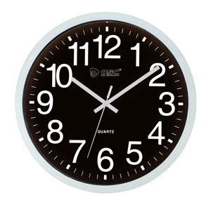 Orologio da parete circolare classico nero 25,4 cm (GSC 405005001) - Product Image 1