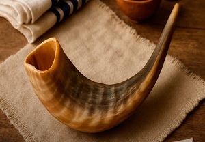 Shofar kosher ecológico grande al por mayor, instrumento musical pulido con cuerno de carnero natural tallado para fines religiosos judíos - Product Image 3