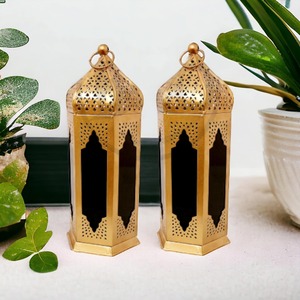 โคมไฟเทียนสีเขียวโลหะแบบชนบทสำหรับงานกลางแจ้งที่มีเสน่ห์ - Product Image 2