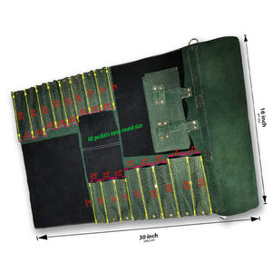 Sac de rangement pour couteaux en cuir durable et résistant, structure souple, couleur personnalisable, logo de haute qualité, taille personnalisée - Product Image 2