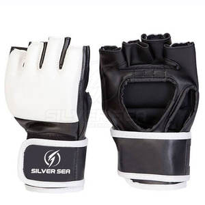 2023 Guantes MMA impresos con logotipo personalizado Servicio OEM de cuero de alta calidad Venta caliente para artes marciales y boxeo - Product Image 1