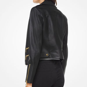 Veste en cuir pour femmes, nouveau style, vente en gros, toutes tailles, avec logo personnalisé, respirante et étiquetée - Product Image 2
