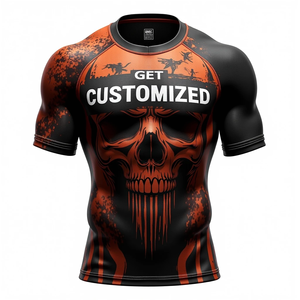 Protector de sarpullido MMA personalizado construido para soportar sesiones de rodadura con material de compresión resistente al sudor kimono de jiu jitsu - Product Image 1