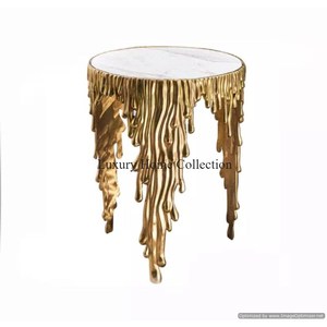 Fantaisie Silver Shade Home Designer Fancy Center Et Table Basse En Aluminium Miroir Poli Salon Accessoires Fournitures - Product Image 4