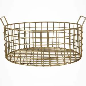 <b>Gifting</b> Round Shape Metal <b>Hamper</b> <b>Basket</b> Fascinating Look Decoration for Home Wedding <b>Hamper</b> <b>Basket</b> for Home Use Wedding <b>Gifting</b> - Product Image 4