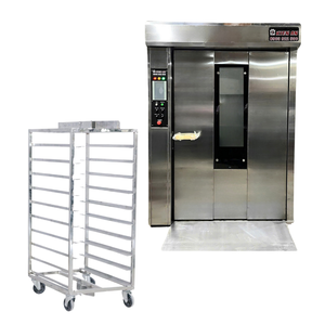 มอเตอร์พาเลทไม้และเตาอบแบบหมุน24ถาดพร้อมแท่นวางบนรถเข็น1.5Hp เตาอบเบเกอรี่ - Product Image 1