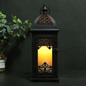 Magnifique lanterne en métal en forme de dôme, fabriquée à la main, écologique, pour des intérieurs élégants, des cafés, des décorations lumineuses de Noël - Product Image 2