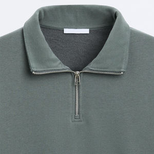 <b>Men</b> Custom <b>Half</b> Quarter <b>Zip</b> Fleece Crewneck Polyester Blank Long Sleeve Cotton Unisex Pullover Golf <b>Zip</b> <b>Sweatshirt</b> - Product Image 6