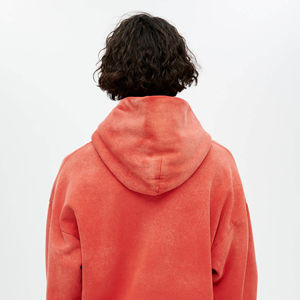 100% Cotton Plus Size Warm <b>Men's</b> Acid Washed <b>Hoodie</b> High Street Casual Style <b>Men's</b> Acid Wash <b>Hoodie</b> OEM Customized Service - Product Image 3