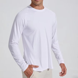 T-shirt uni Gym pour hommes Vente en gros T-shirts à manches longues pour hommes avec logo personnalisé - Product Image 1
