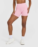 Short unifié rose à pétales uniques pour femmes Short femme taille haute ceinture compressive tissu Performance anti-transpiration