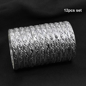 Venta al por mayor Brazaletes chapados en plata, Brazaletes de moda, Brazaletes chapados en plata tradicionales, Brazaletes de plata personalizados, Brazaletes de plata de latón - Product Image 1