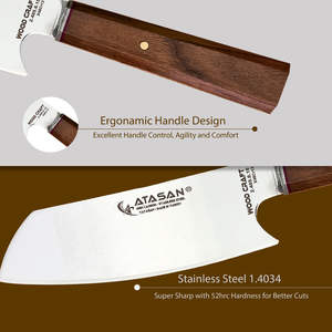 Cuchillo profesional del cocinero del acero inoxidable del nuevo diseño de los cuchillos de cocina de la venta del Amazonas - Product Image 3