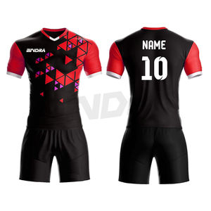 Conjunto de camiseta y pantalones cortos de fútbol, transpirable, en diferentes colores, tejido ligero diseñado para mayor comodidad, ropa de entrenamiento de secado rápido - Product Image 1