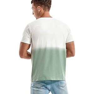 Customized Men's <b>Trendy</b> Short-Sleeved <b>T</b>-<b>Shirt</b> High Collar Over-Size Pure Cotton 32S Double Yarn 270G Heavyweight Knitted Fabric - Product Image 5