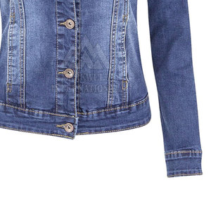Chaqueta Vaquera para Mujer, Nueva Llegada, Personalizada, Ajustada, de Manga Larga, para Invierno - Product Image 4