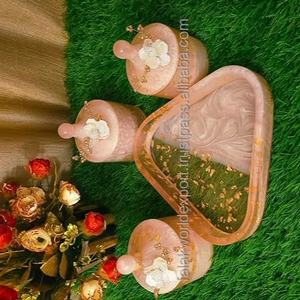 Ensemble de pots en résine écologiques faits à la main avec boucle, compatibles lave-vaisselle, pour la conservation de la fraîcheur des fruits secs, usage polyvalent, design mignon - Product Image 2