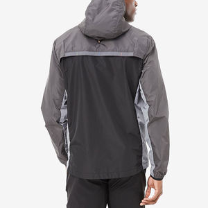 Chaqueta Cortavientos Impermeable Personalizada al por Mayor, 100% Poliéster, para Hombre, Ecológica, de Secado Rápido, Estilo Urbano - Product Image 5