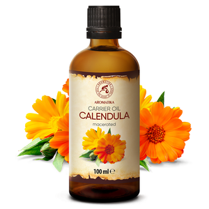 Huile de Calendula 100ml Aromatika Extrait de Fleur de Calendula Officinalis pour le Visage, les Varicosités, les Pores et les Soins des Peaux Sèches - Product Image 1