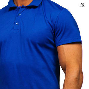 Polos tricotés avec logo personnalisé pour hommes Polos solides et respirants T-Shirt polo uni à manches courtes pour hommes Service OEM - Product Image 5