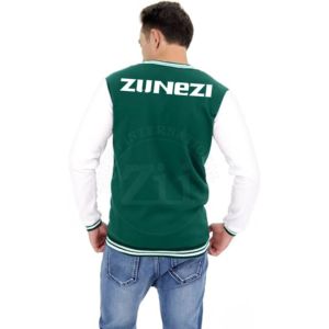 เสื้อแจ็กเก็ตบอมเบอร์แขนยาวผ้ากำมะหยี่ปักลายตามสั่งหนังฤดูหนาวไซส์ใหญ่พิเศษ - Product Image 4