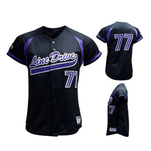 Fábrica al por mayor béisbol Jersey elegante gradiente sudadera logotipo cosido personalizado nombre transpirable hombres mujeres jóvenes béisbol conjuntos - Product Image 2