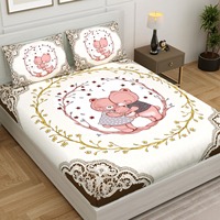 Draps de lit pour enfants à motif de dessin animé, très demandés, en 100% coton, ensemble de draps pour enfants, draps de lit pour enfants à motif de dessin animé
