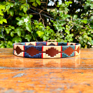 Ceinture Polo Unisexe Décontractée en Cuir de Buffle d'Eau avec Fil Ciré Recyclé, Boucle 100% Laiton Massif, Largeur 35MM, Personnalisable - Product Image 4