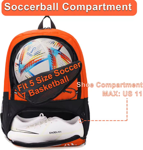 Sac à dos de football pour étudiants, tendance mode, grande capacité, 100% coton, personnalisable, haute qualité, respectueux de l'environnement, collège - Product Image 6