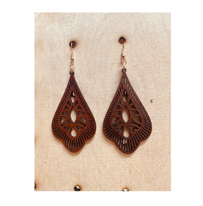 ขายส่งต่างหูไม้ เครื่องประดับสตรีขนาดใหญ่ ออกแบบส่วนใหญ่อุปกรณ์ของขวัญแต่งงานพร้อมสินค้าขาย - Product Image 5