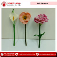 Fleurs en feutre de laine colorées faites à la main, personnalisables, de qualité supérieure, pour décoration murale DIY, remise de diplôme, fête des mères, Noël, Halloween